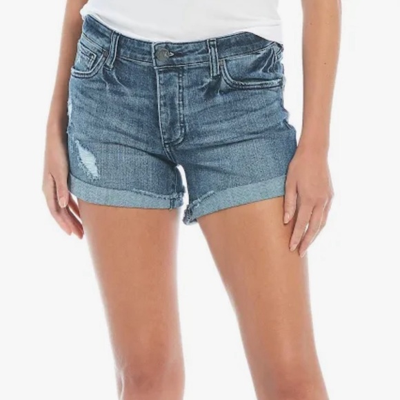 Women’s denim shorts boyfriend style  Madeline KUT from the Kloth size 4 - Picture 1 of 7